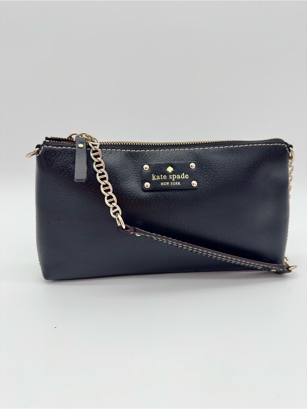 Kate Spade Wellesley Byrd Black Leather Shoulder Bag WKRU1427